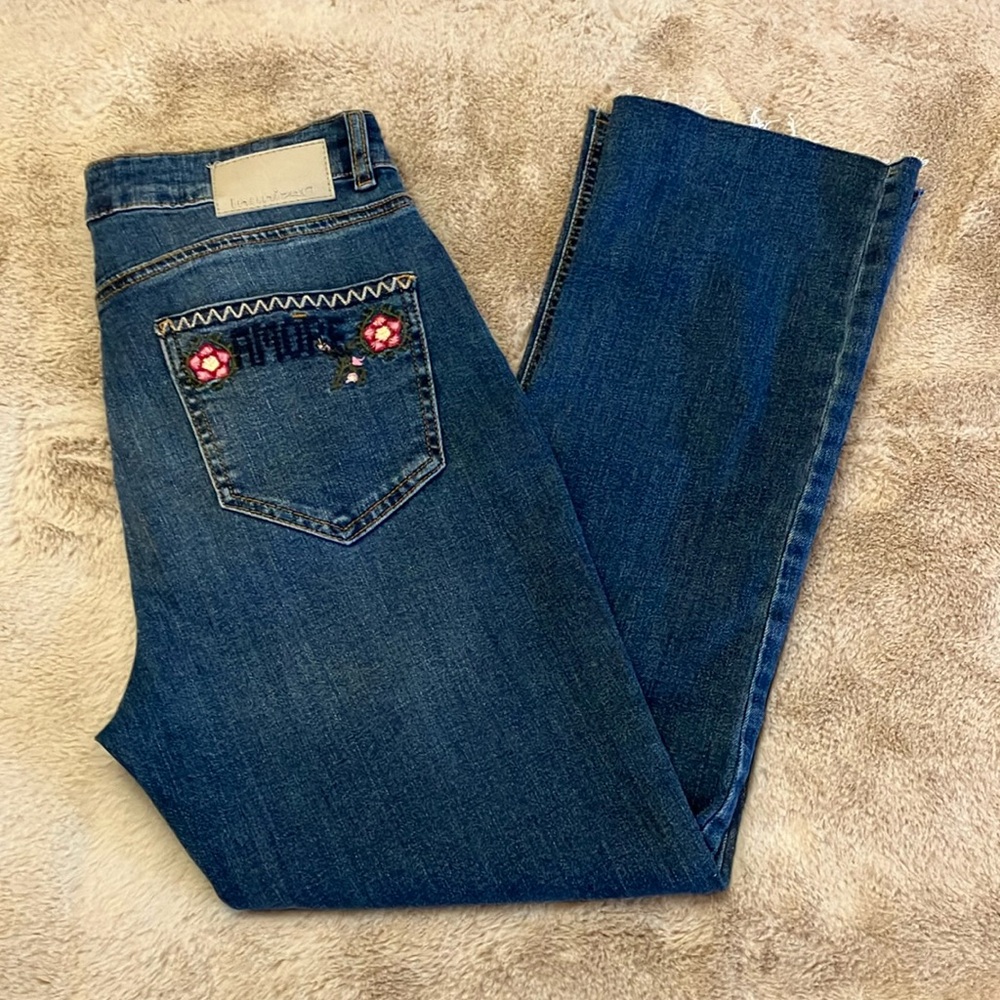 Desigual Women Denim Embroidered Jeans
